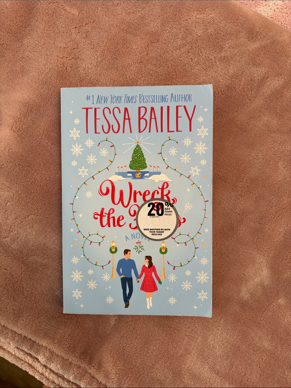 Avon Tessa Bailey Wreck the Season - Light Blue Cover with Red Accent